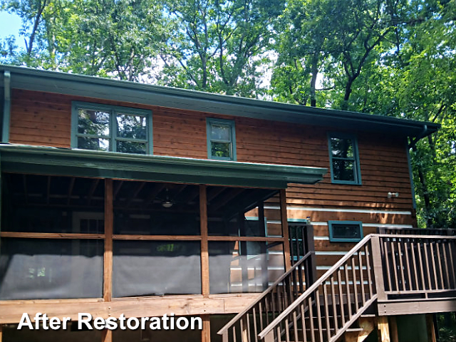 Log home restoration in Chapel Hill, NC