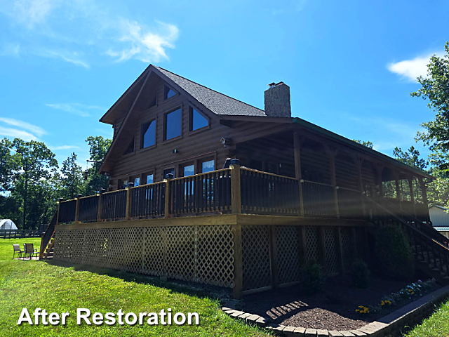 Log home restoration in Chesterfield, VA