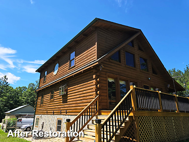 Log home restoration in Chesterfield, VA