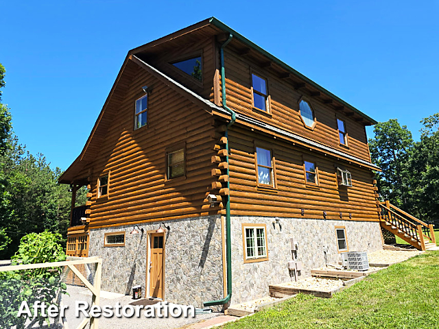 Log home restoration in Chesterfield, VA