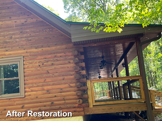 Log home restoration in Durham, NC