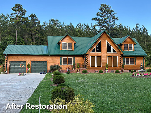 Log home restoration in Franklinton, NC