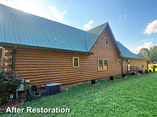Log home restoration in Franklinton, NC