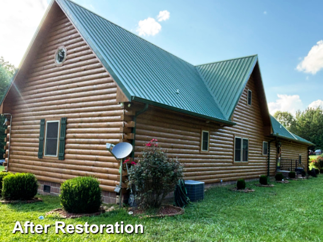 Log home restoration in Franklinton, NC