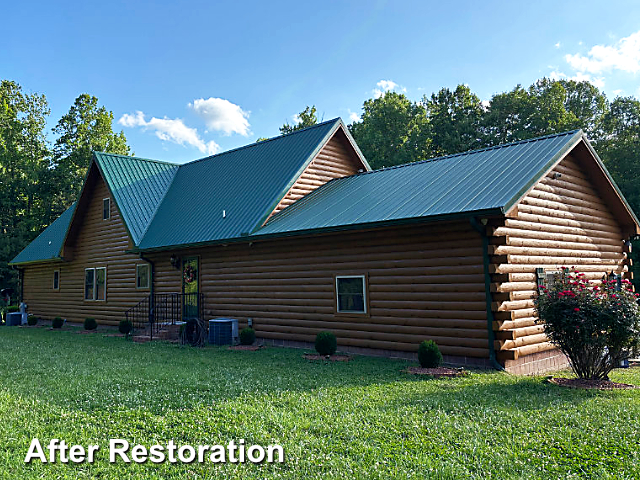 Log home restoration in Franklinton, NC