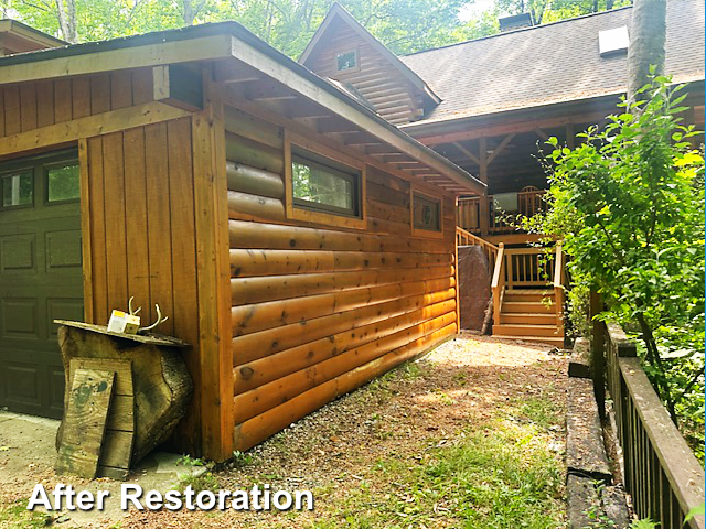 Log home restoration in Greensboro, NC