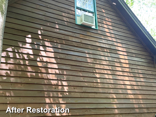 Log home restoration in Holly Springs, NC