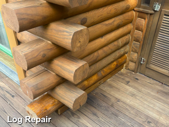 Log home restoration in Lexington, NC