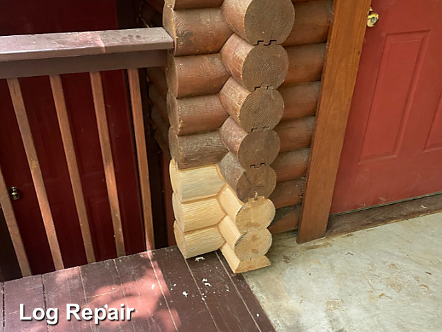 Log home restoration in Lexington, NC