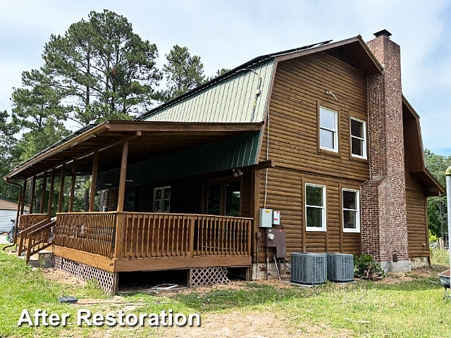 Log home restoration in Lillington, NC