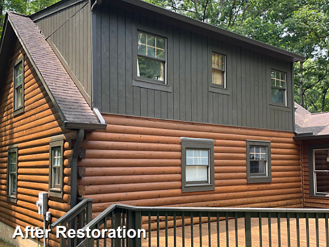 Log home restoration in Maidens, VA