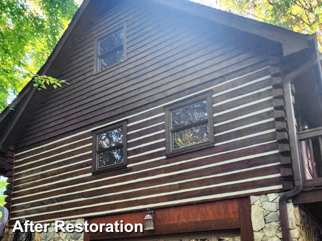 Log home restoration in Mebane, NC