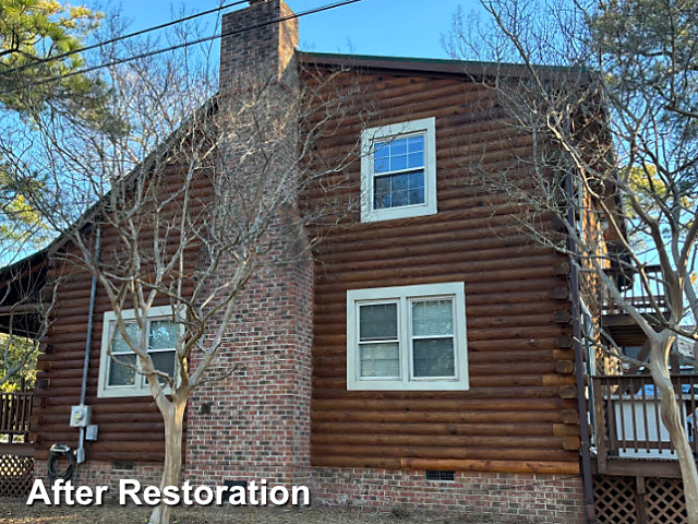 Log home restoration in Myrtle Beach, SC