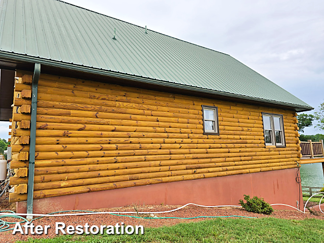Log home restoration in Nashville, NC
