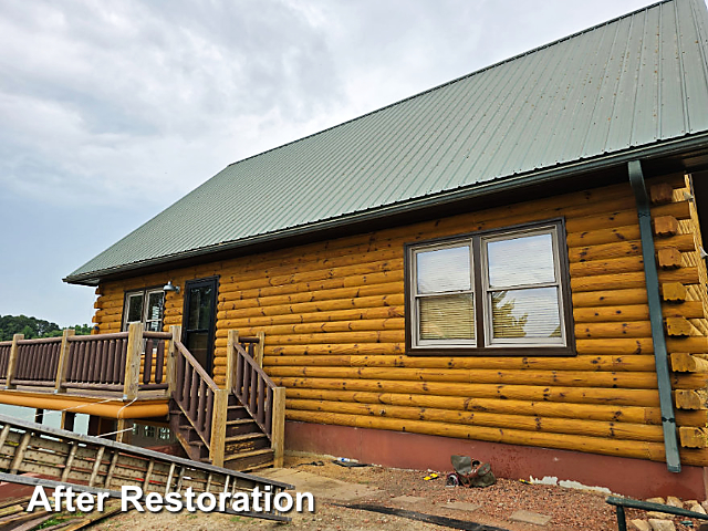 Log home restoration in Nashville, NC
