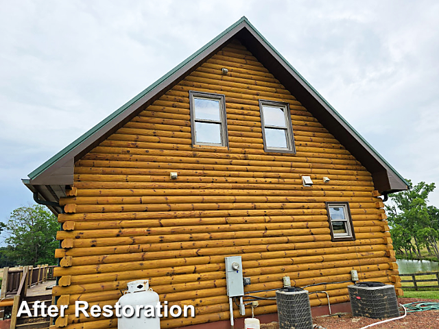 Log home restoration in Nashville, NC