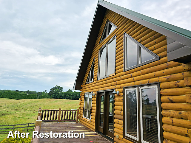 Log home restoration in Nashville, NC