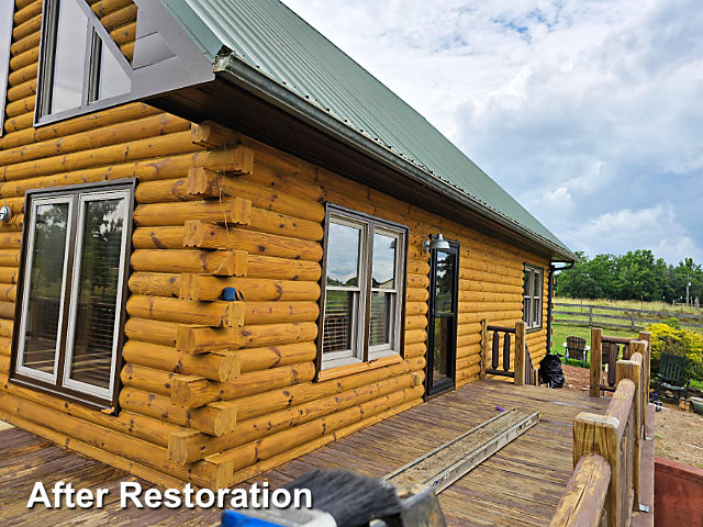 Log home restoration in Nashville, NC