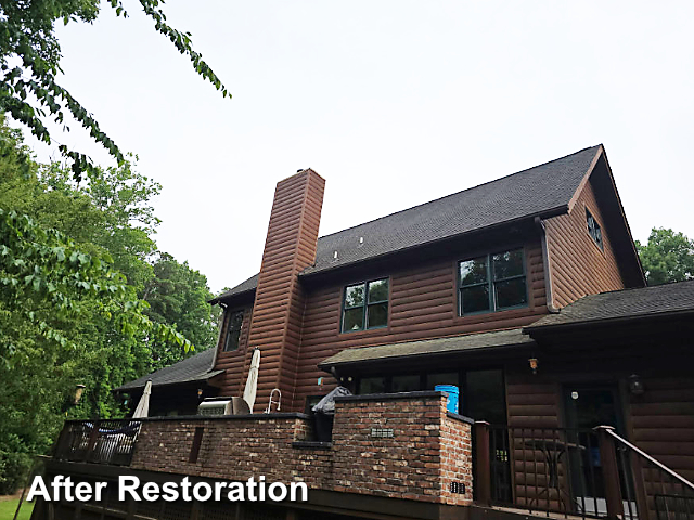 Log home restoration in Raleigh, NC