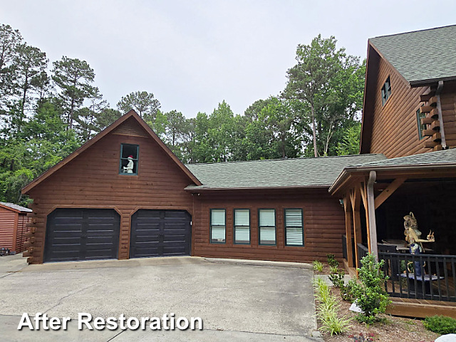 Log home restoration in Raleigh, NC