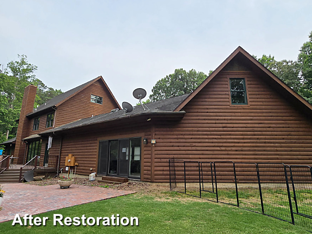 Log home restoration in Raleigh, NC