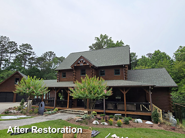 Log home restoration in Raleigh, NC