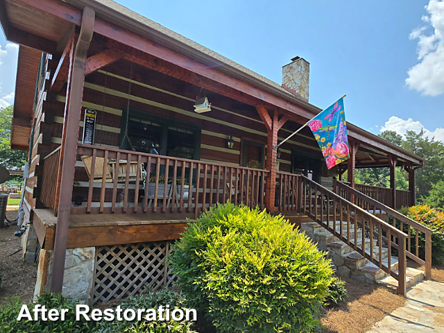 Log home restoration in Randleman, NC