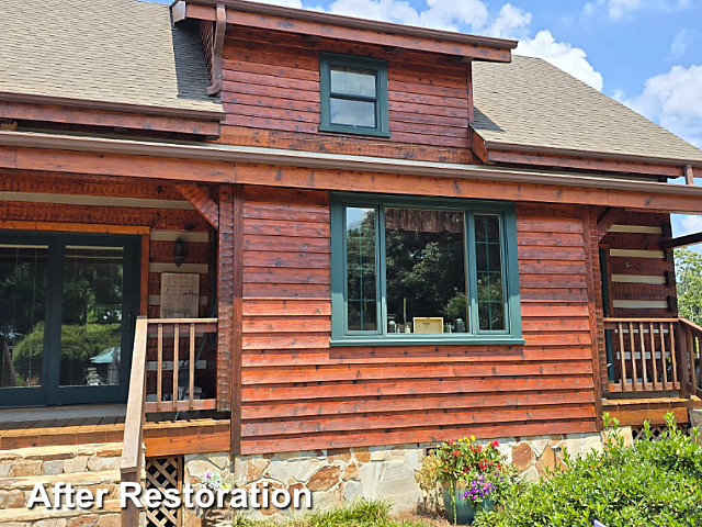Log home restoration in Randleman, NC