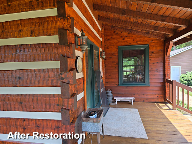 Log home restoration in Randleman, NC
