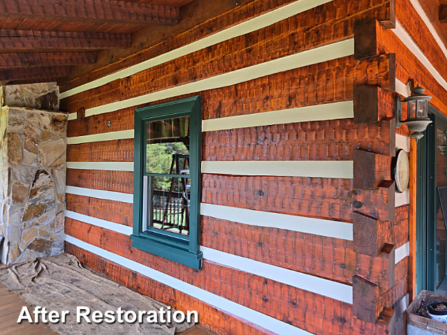 Log home restoration in Randleman, NC