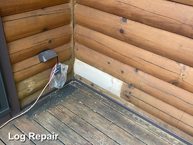 Log home restoration in Roseland, VA