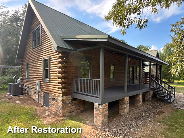 Log home restoration in Salem SC