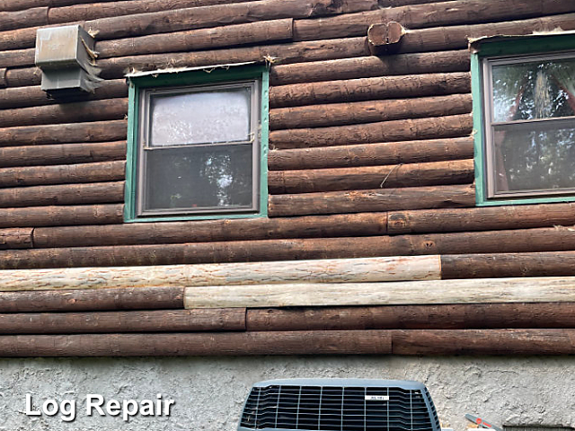Log home restoration in Semora, NC