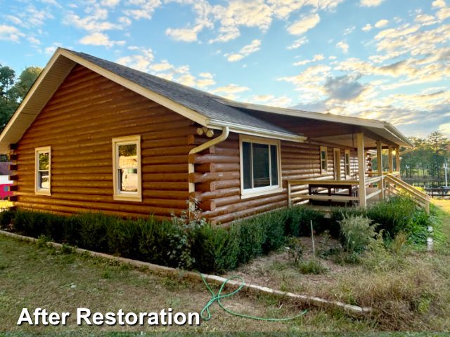 Log home restoration in Spring Hope, NC