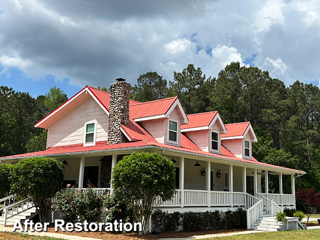 Log home restoration in Summerville, SC