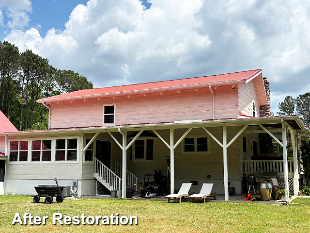 Log home restoration in Summerville, SC