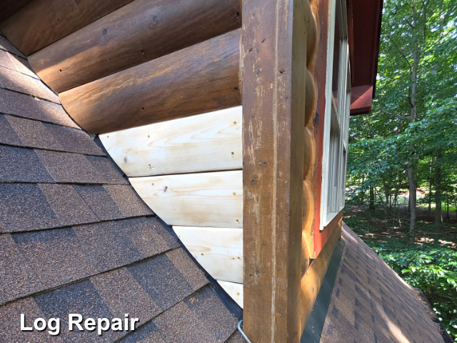 Log home restoration in Waxhaw,NC