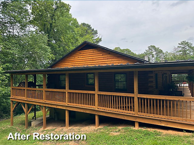 Log home restoration in Yanceyville, NC